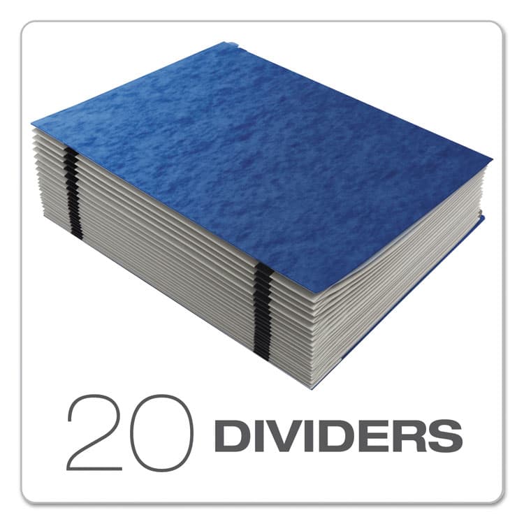 TOPS BUSINESS FORMS Expanding Desk File, 23 Dividers, Alpha Index, Letter Size, Blue Cover (PFX11015) thumbnail 3