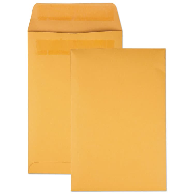 QUALITY PARK PRODUCTS Redi-Seal Catalog Envelope, #1, Cheese Blade Flap, Redi-Seal Adhesive Closure, 6 x 9, Brown Kraft, 100/Box (QUA43167)