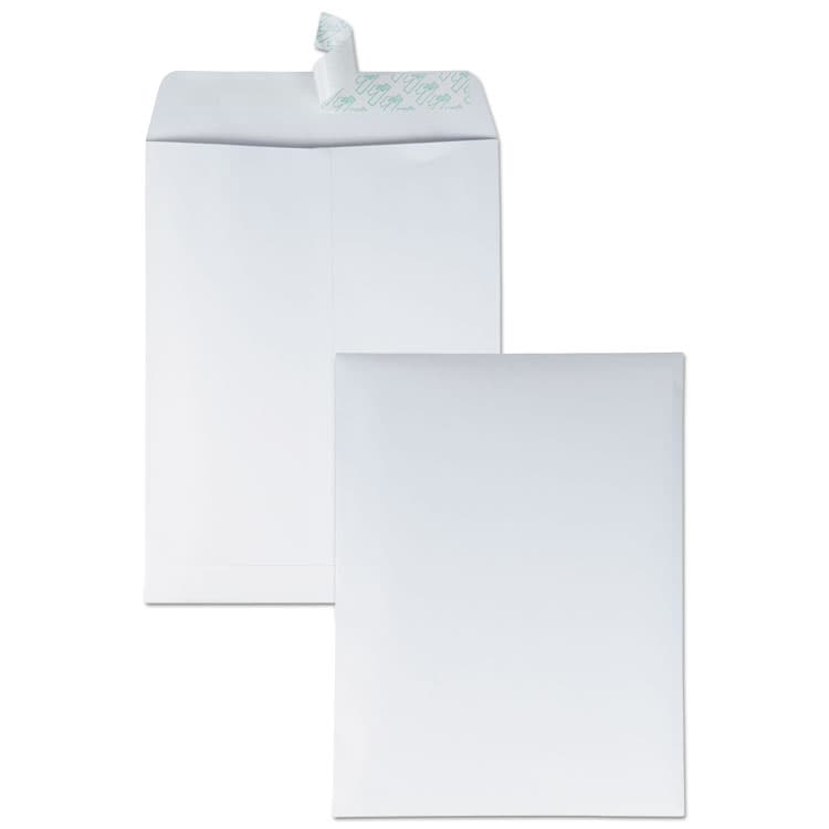 QUALITY PARK PRODUCTS Redi-Strip Catalog Envelope, #12 1/2, Cheese Blade Flap, Redi-Strip Adhesive Closure, 9.5 x 12.5, White, 100/Box (QUA44682)