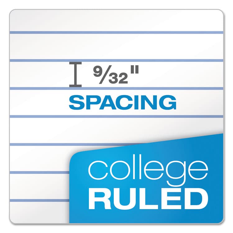 TOPS BUSINESS FORMS Second Nature Single Subject Wirebound Notebooks, Medium/College Rule, Light Blue Cover, (80) 9.5 x 6 Sheets (TOP74109) thumbnail 3