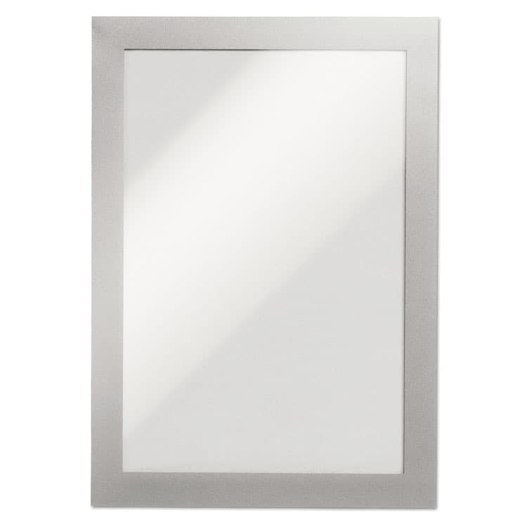 DURABLE OFFICE PRODUCTS CORP. DURAFRAME Sign Holder, 5.5 x 8.5, Silver, 2/Pack (DBL491323)