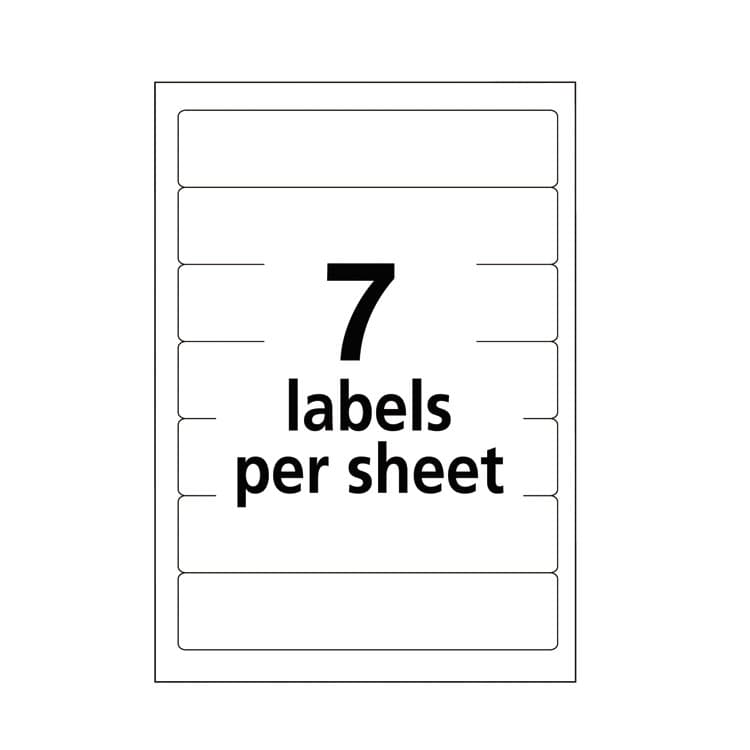 AVERY PRODUCTS CORPORATION Printable 4" x 6" - Permanent File Folder Labels, 0.69 x 3.44, White, 7/Sheet, 36 Sheets/Pack, (5201) (AVE05201) thumbnail 4