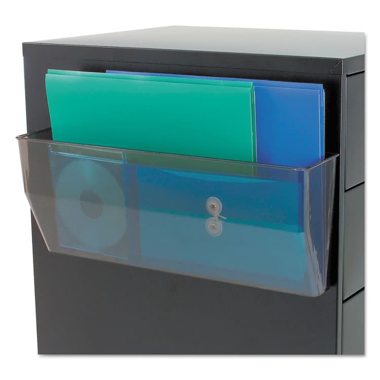 DEFLECTO CORPORATION Magnetic DocuPocket Wall File, Legal/Letter Size, 15" x 3" x 6.38", Smoke (DEF50102) thumbnail 4