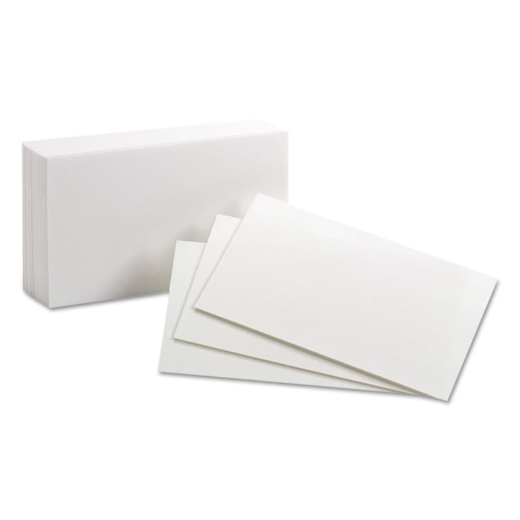 TOPS BUSINESS FORMS Unruled Index Cards, 3 x 5, White, 100/Pack (OXF30)