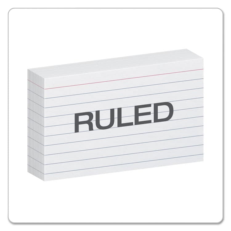 TOPS BUSINESS FORMS Ruled Index Cards, 3 x 5, White, 100/Pack (OXF31) thumbnail 2