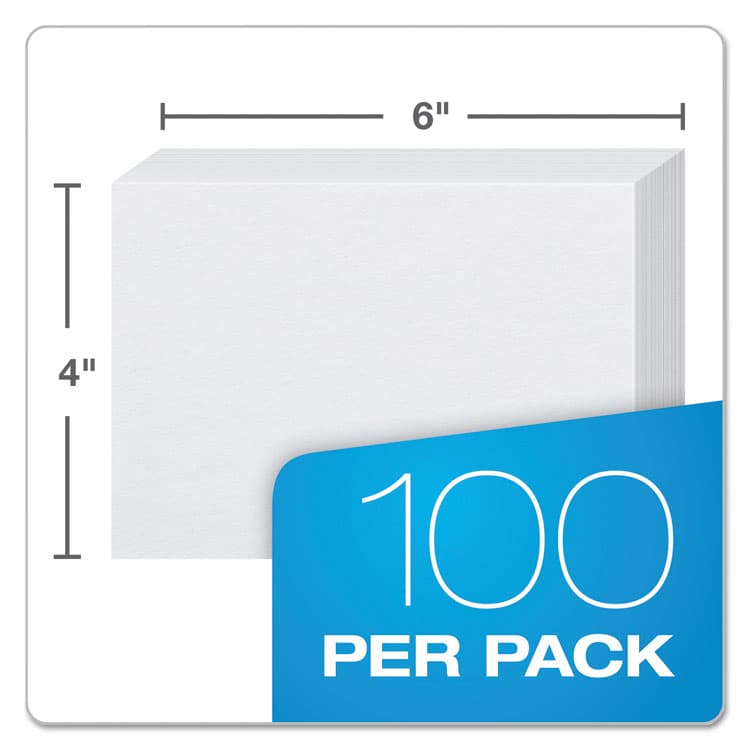 TOPS BUSINESS FORMS Unruled Index Cards, 4 x 6, White, 100/Pack (OXF40) thumbnail 3