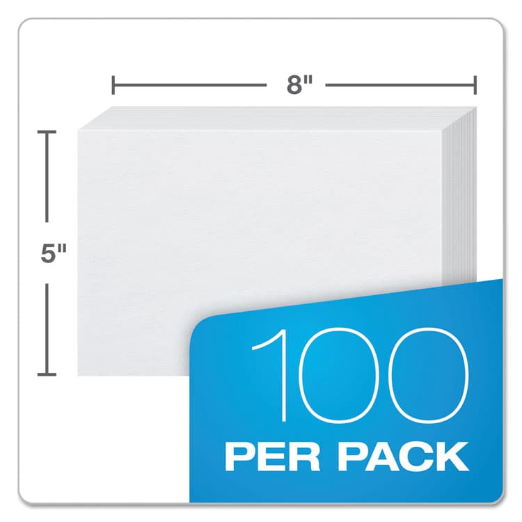 TOPS BUSINESS FORMS Unruled Index Cards, 5 x 8, White, 100/Pack (OXF50) thumbnail 3