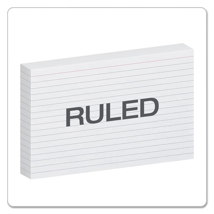 TOPS BUSINESS FORMS Ruled Index Cards, 5 x 8, White, 100/Pack (OXF51) thumbnail 2