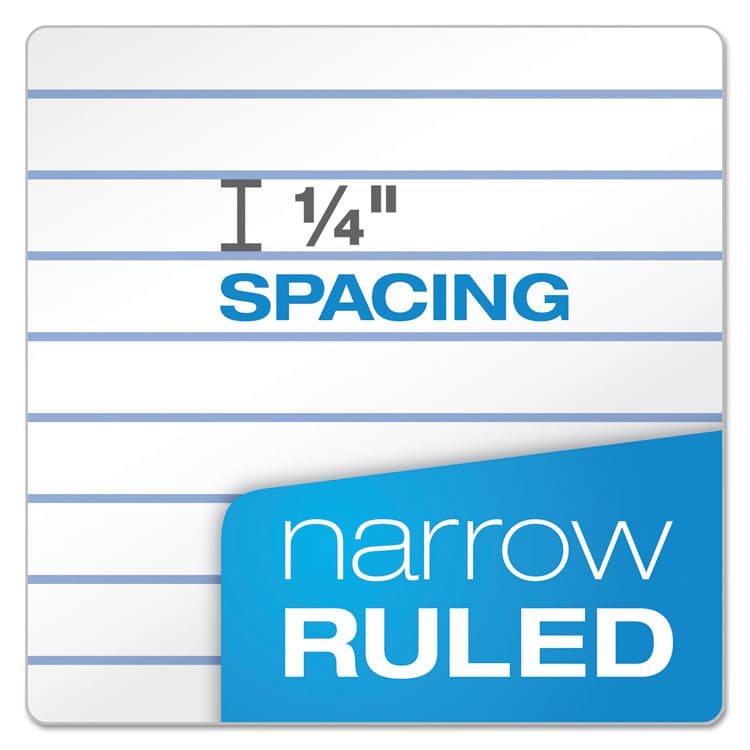 TOPS BUSINESS FORMS Earthwise by Oxford Recycled One-Subject Notebook, Narrow Rule, Green Cover, (80) 8 x 5 Sheets (TOP25400) thumbnail 4