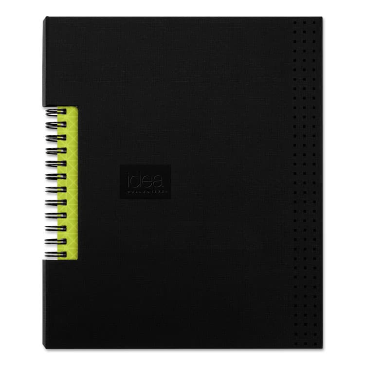 TOPS BUSINESS FORMS Idea Collective Professional Wirebound Hardcover Notebook, 1-Subject, Medium/College Rule, Black Cover, (80) 8 x 5.5 Sheets (TOP56897)