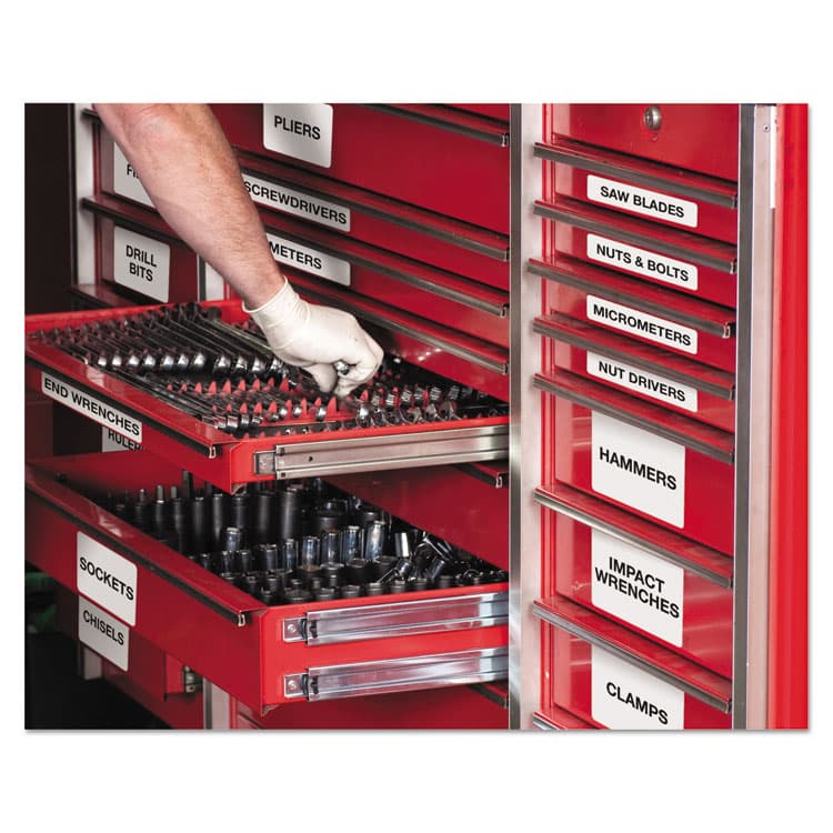 AVERY PRODUCTS CORPORATION Durable Permanent ID Labels with TrueBlock Technology, Laser Printers, 1.25 x 1.75, White, 32/Sheet, 50 Sheets/Pack (AVE6576) thumbnail 2