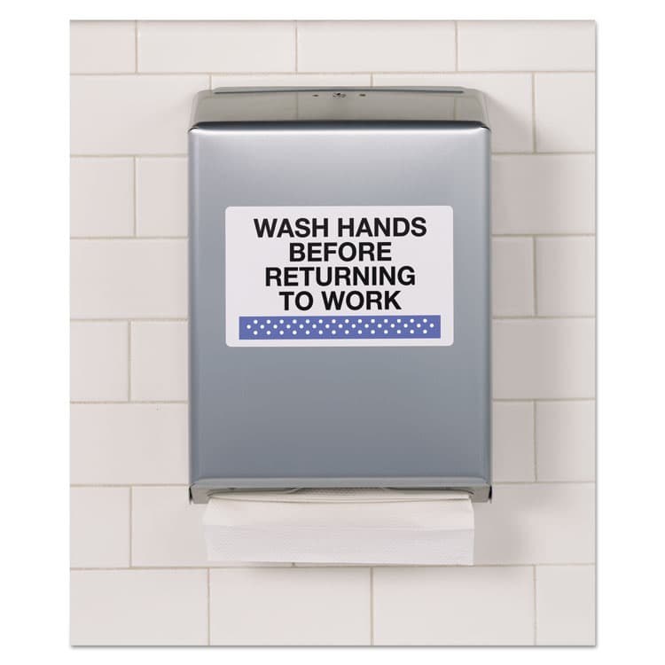 AVERY PRODUCTS CORPORATION Durable Permanent ID Labels with TrueBlock Technology, Laser Printers, 5 x 8.13, White, 2/Sheet, 50 Sheets/Pack (AVE6579) thumbnail 3