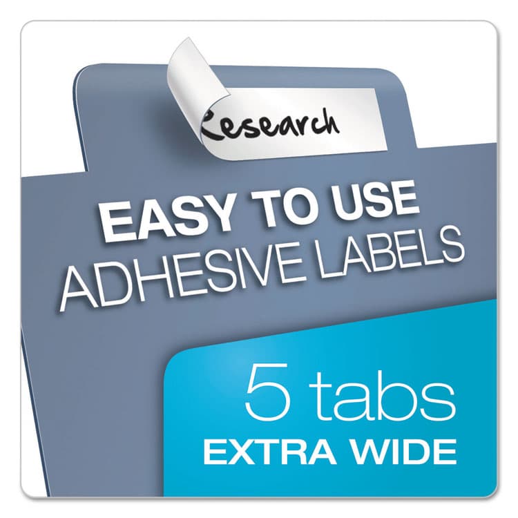 CARDINAL BRANDS . Tabloid-Size Poly Index Divider, 5-Tab, 11 x 17, Assorted, 1 Set (CRD84250) thumbnail 3