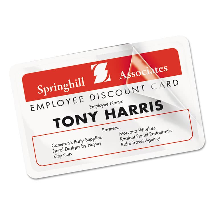 AVERY PRODUCTS CORPORATION Laminated Laser/Inkjet ID Cards, 2 1/4 x 3 1/2, White, 30/Box (AVE5361) thumbnail 2