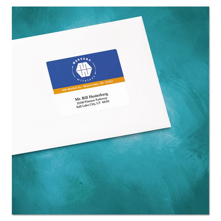 AVERY PRODUCTS CORPORATION Vibrant Laser Color-Print Labels w/ Sure Feed, 3 x 3.75, White, 150/PK (AVE6874) thumbnail 2