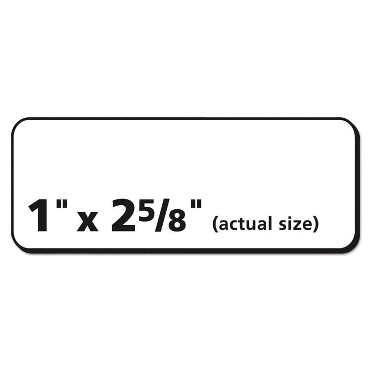 AVERY PRODUCTS CORPORATION Repositionable Address Labels w/SureFeed, Laser, 1 x 2.63, White, 3000/Box (AVE55160) thumbnail 4