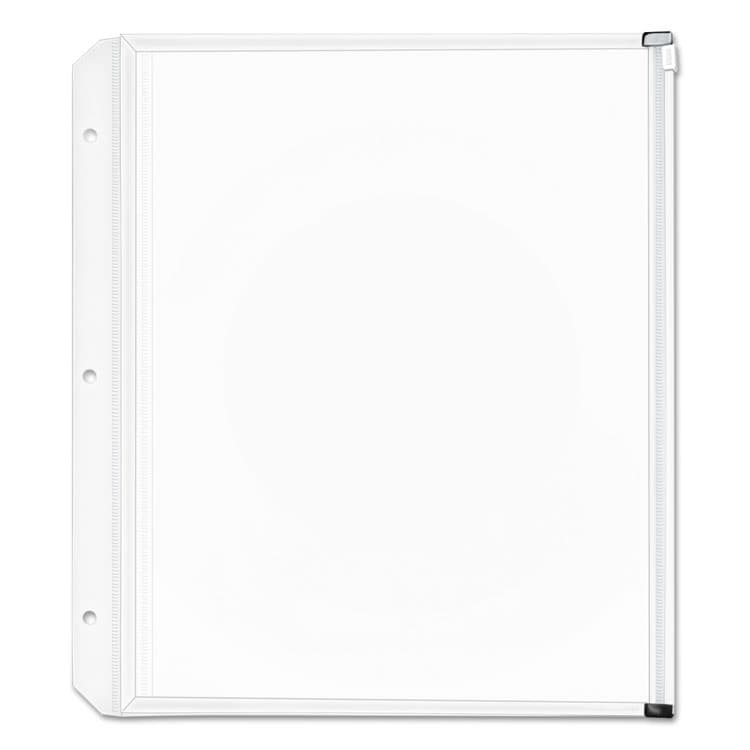 CARDINAL BRANDS . Expanding Zipper Binder Pockets, 8.5 x 11, Clear, 3/Pack (CRD14201)