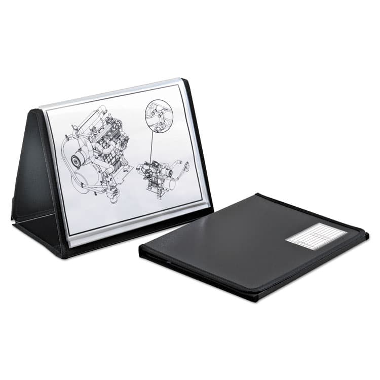CARDINAL BRANDS . ShowFile Horizontal Display Easel, 20 Letter-Size Sleeves, Black (CRD52132) thumbnail 3