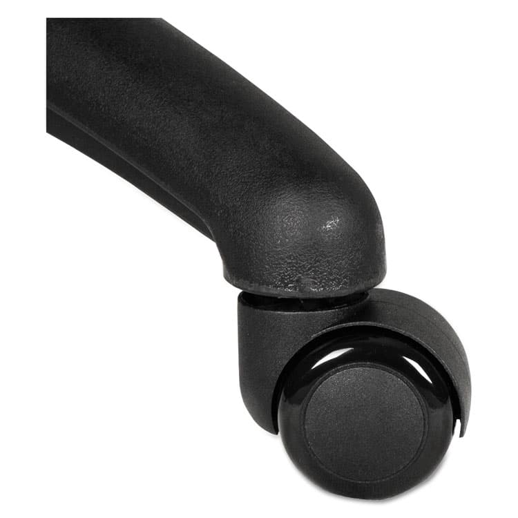 ALERA Dual Wheel Hooded Casters, Grip Ring Type B Stem, 2" Soft Nylon Wheel, Black, 5/Set (ALECASTERST2)