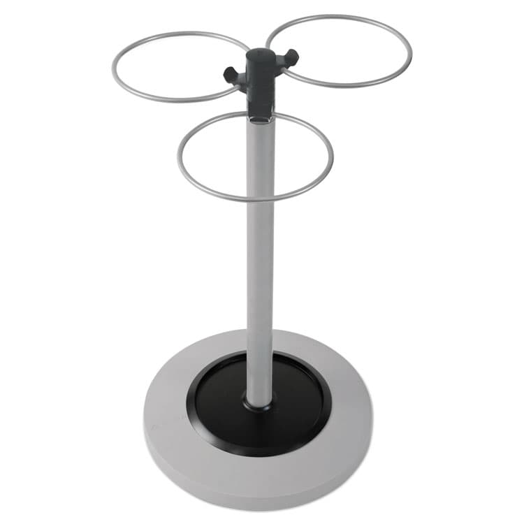 ALBA Flower Umbrella Stand, 13.75w x 13.75d x 25.5h, Black/Silver (ABAPMFLOWERN)