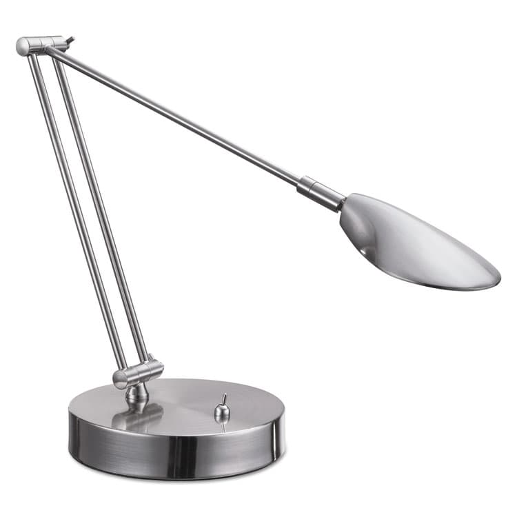 ALERA Adjustable LED Task Lamp with USB Port, 11w x 6.25d x 26h, Brushed Nickel (ALELED900S) thumbnail 2