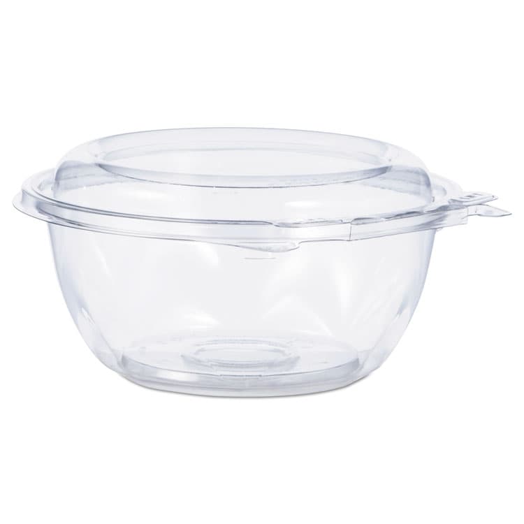 DART SafeSeal Tamper-Resistant, Tamper-Evident Bowls with Dome Lid, 12 oz, 5.5" Diameter x 2.6" h, Clear, Plastic, 240/Carton (DCCCTR12BD)
