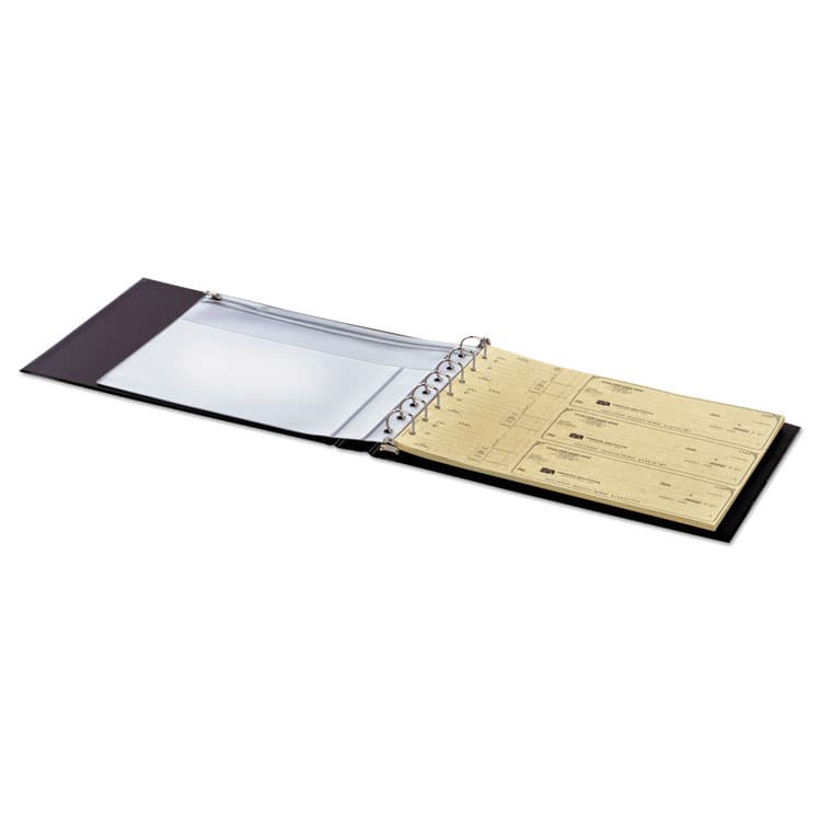 CARDINAL BRANDS . Check Binder Seven-Ring D-Ring Reference, 7 Rings, 1" Capacity, Black (CRD35000) thumbnail 3