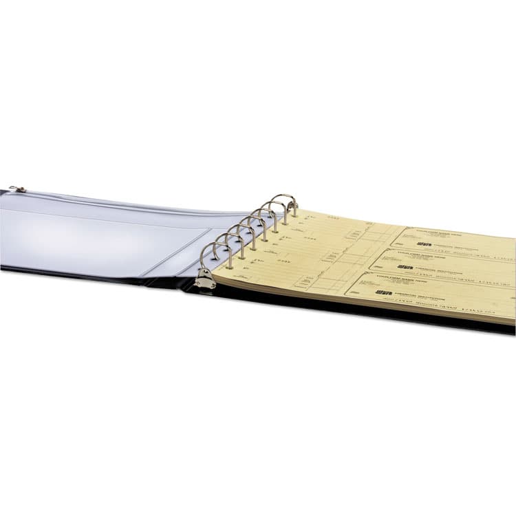 CARDINAL BRANDS . Check Binder Seven-Ring D-Ring Reference, 7 Rings, 1" Capacity, Black (CRD35000) thumbnail 4