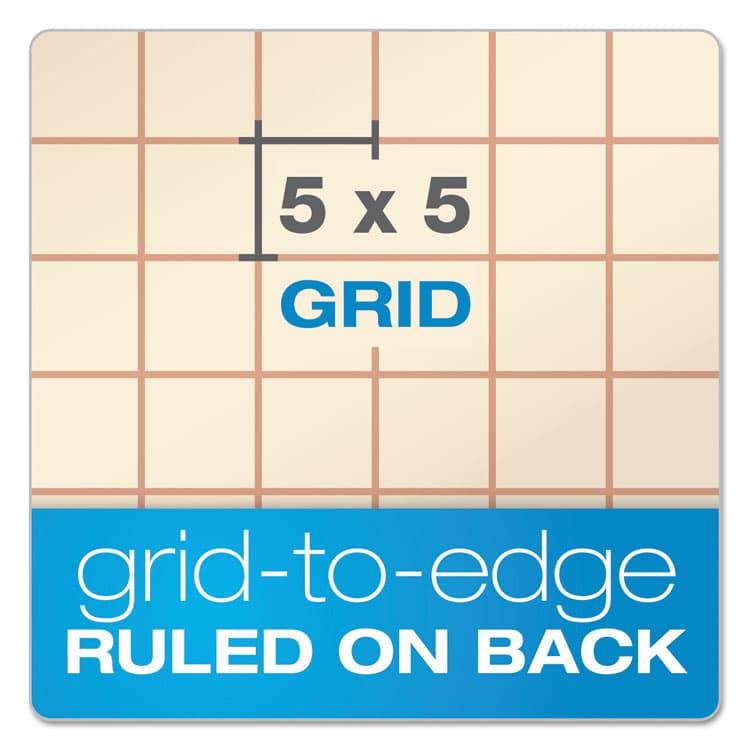AMPAD/DIV. OF AMERCN PD&PPR Gold Fibre Retro Wirebound Writing Pads, Red Cover, Wide/Legal Rule and Quadrille Rule (5 sq/in), (70) White 8.5 x 11 Sheets (TOP20008R) thumbnail 4