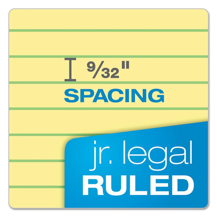 AMPAD/DIV. OF AMERCN PD&PPR Perforated Writing Pads, Narrow Rule, (50) Canary Yellow 5 x 8 Sheets, Dozen (TOP20204) thumbnail 3