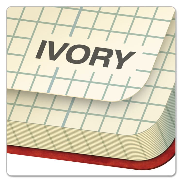 AMPAD/DIV. OF AMERCN PD&PPR Computation Book, Quadrille Rule (4 sq/in), Red Cover, (76) 11.75 x 9.38 Sheets (TOP22157) thumbnail 4