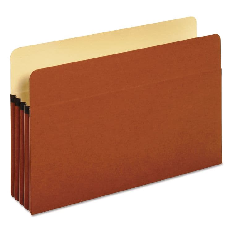 TOPS BUSINESS FORMS Standard Expanding File Pockets, 3.5" Expansion, Legal Size, Redrope, 25/Box (PFX1526EOX)