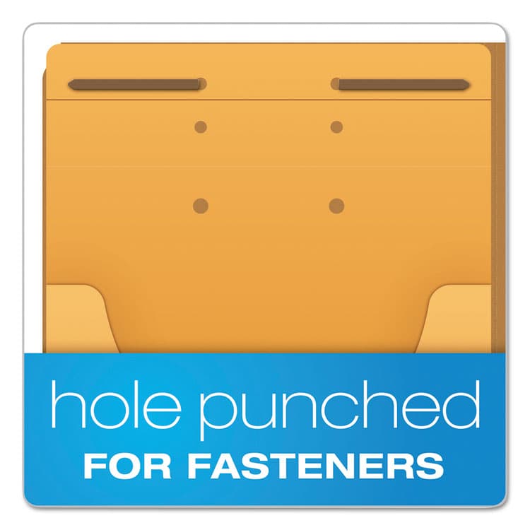 TOPS BUSINESS FORMS Expandable Kraft Retention Jackets, Straight Tab, Letter/Legal Size, Brown, 100/Box (PFXJ044) thumbnail 2