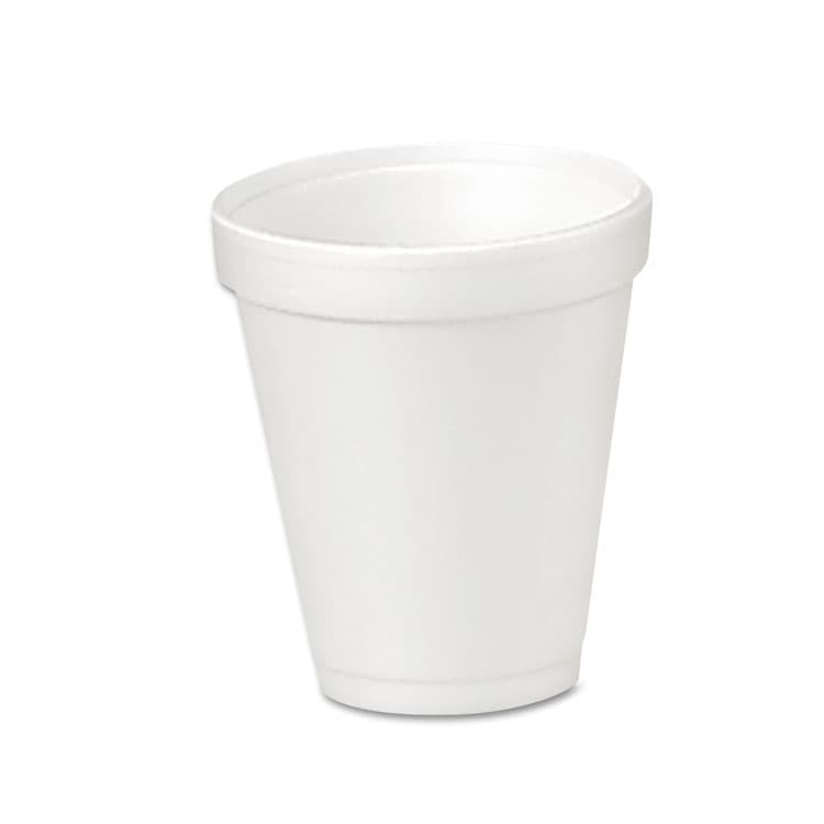 DART Foam Drink Cups, 4 oz, White, 50/Bag, 20 Bags/Carton (DCC4J4)