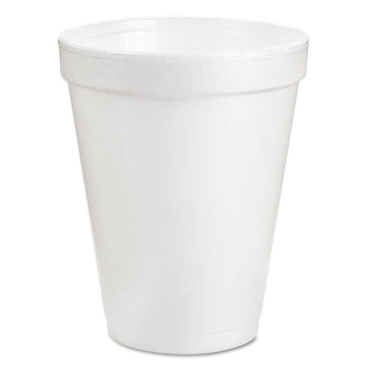 DART Foam Drink Cups, 6 oz, White, 25/Bag, 40 Bags/Carton (DCC6J6)