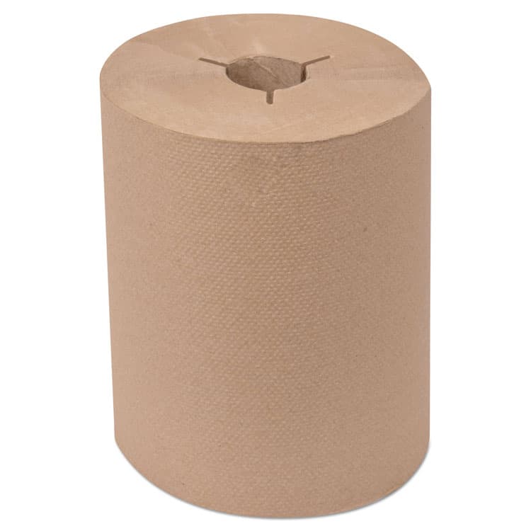 ESSITY Universal Hand Towel Roll, Notched, 1-Ply, 8" x 550 ft, Natural, 6 Roll/Carton (TRK8631060)
