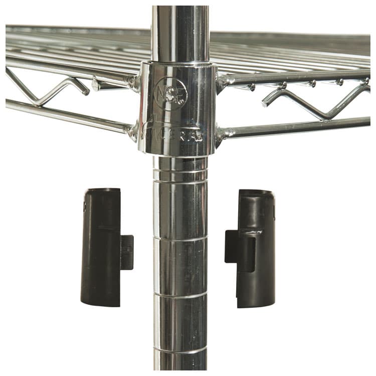 ALERA NSF Certified Industrial Four-Shelf Wire Shelving Kit, 48w x 18d x 72h, Silver (ALESW504818SR) thumbnail 3