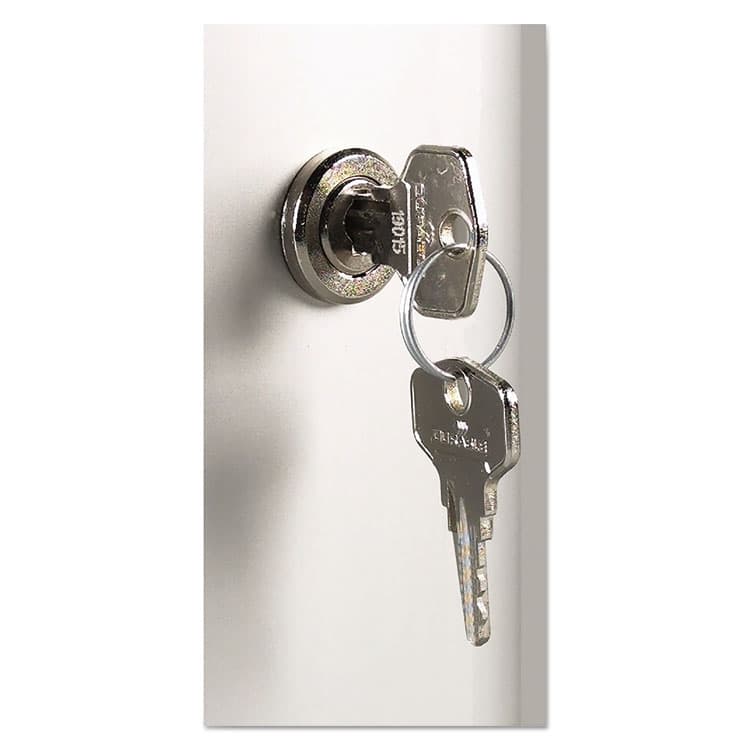 DURABLE OFFICE PRODUCTS CORP. Locking Key Cabinet, 36-Key, Brushed Aluminum, Silver, 11.75" x 4.63" x 11" (DBL195223) thumbnail 4