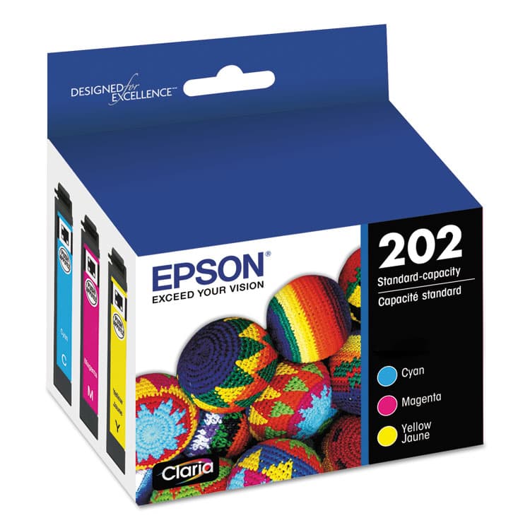 EPSON AMERICA, . T202520-S (202) Claria Ink, 165 Page-Yield, Cyan/Magenta/Yellow (EPST202520S) thumbnail 2