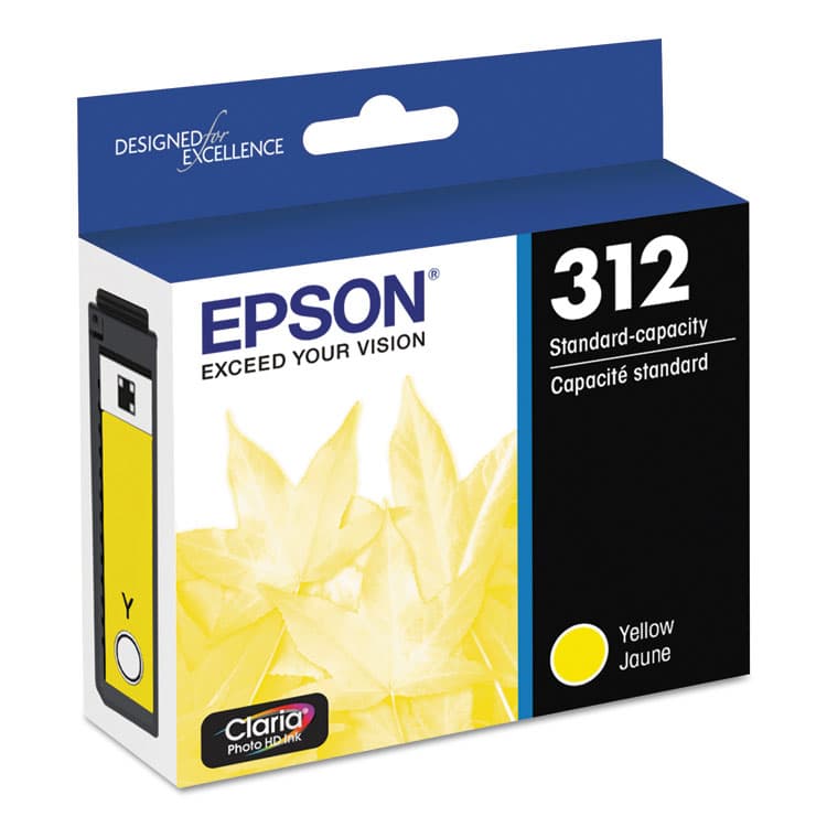 EPSON AMERICA, . T312420-S (312) Claria Ink, 240 Page-Yield, Yellow (EPST312420S) thumbnail 2
