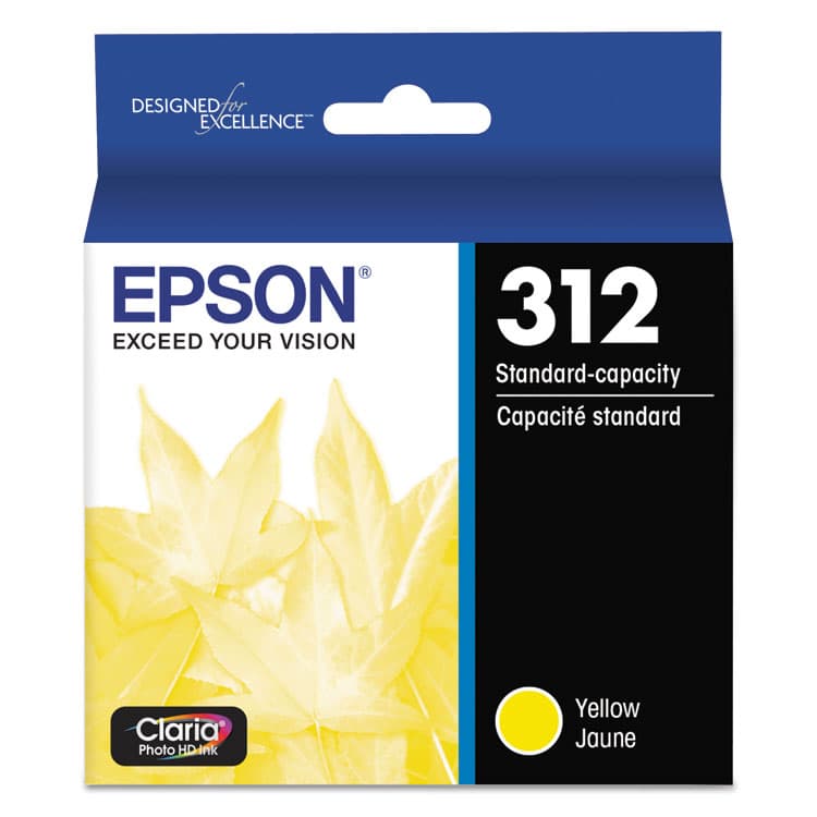 EPSON AMERICA, . T312420-S (312) Claria Ink, 240 Page-Yield, Yellow (EPST312420S)