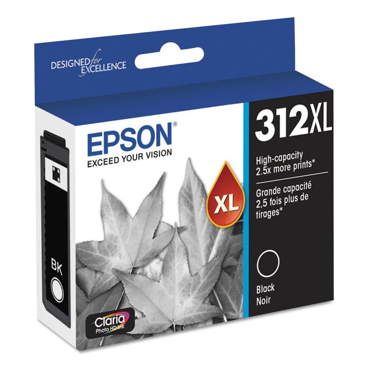 EPSON AMERICA, . T312XL120-S (312XL) Claria High-Yield Ink, 500 Page-Yield, Black (EPST312XL120S) thumbnail 2