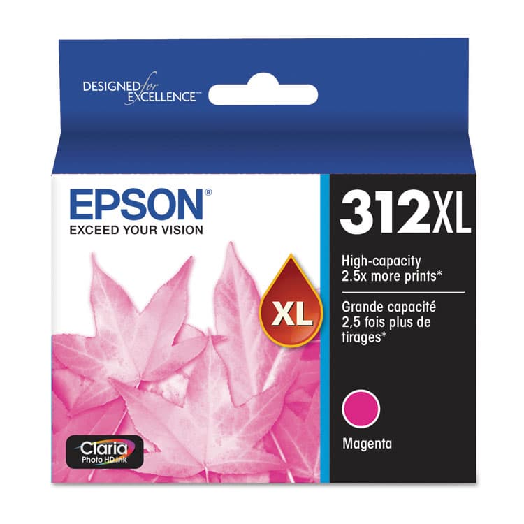 EPSON AMERICA, . T312XL320-S (312XL) Claria High-Yield Ink, 830 Page-Yield, Magenta (EPST312XL320S)
