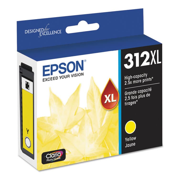 EPSON AMERICA, . T312XL420-S (312XL) Claria High-Yield Ink, 830 Page-Yield, Yellow (EPST312XL420S) thumbnail 2