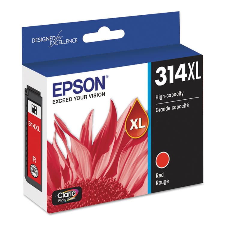 EPSON AMERICA, . T314XL820-S (314XL) Claria High-Yield Ink, 830 Page-Yield, Red (EPST314XL820S) thumbnail 2