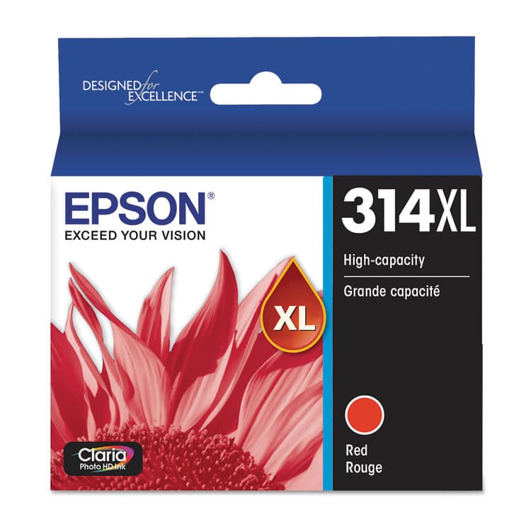 EPSON AMERICA, . T314XL820-S (314XL) Claria High-Yield Ink, 830 Page-Yield, Red (EPST314XL820S)