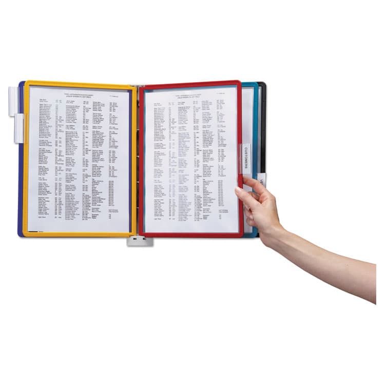 DURABLE OFFICE PRODUCTS CORP. VARIO Wall Reference System, 5 Panels, Letter, Asst. Borders and Panels (DBL555200) thumbnail 3