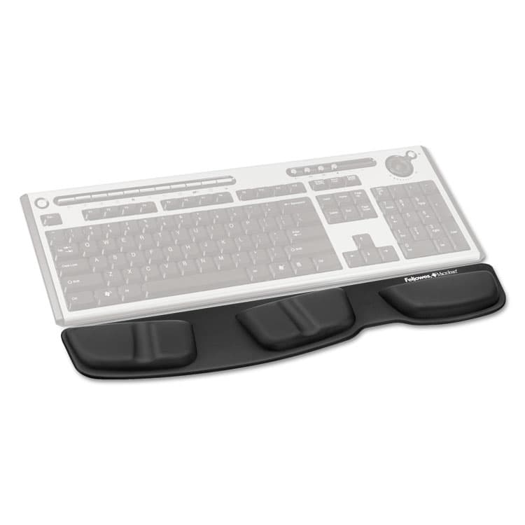 FELLOWES MFG. CO. Memory Foam Keyboard Palm Support with Microban Protection, 13.75 x 3.37, Black (FEL9182801) thumbnail 2