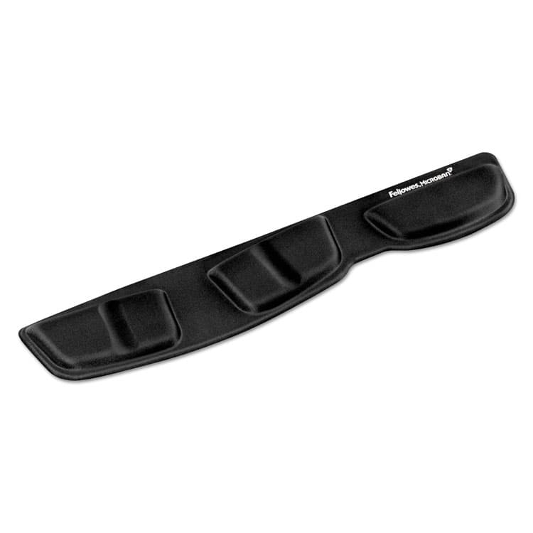FELLOWES MFG. CO. Memory Foam Keyboard Palm Support with Microban Protection, 13.75 x 3.37, Black (FEL9182801)