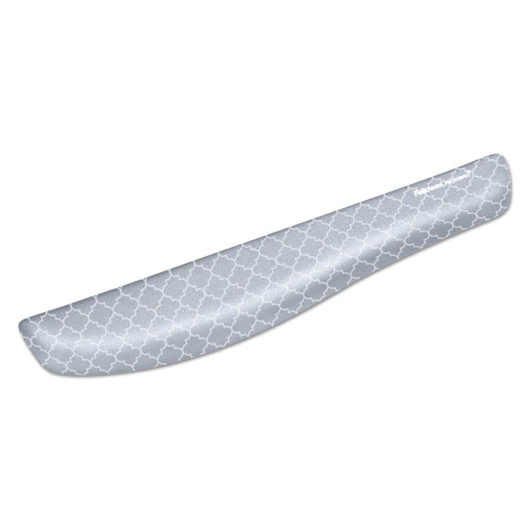 FELLOWES MFG. CO. PlushTouch Keyboard Wrist Rest with FoamFusion Technology, 18.12 x 3.19, Lattice Design (FEL9549801)